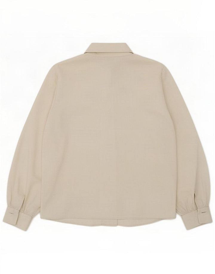 Zara Damen Hemdbluse UK 16 Large Weiß Polyester