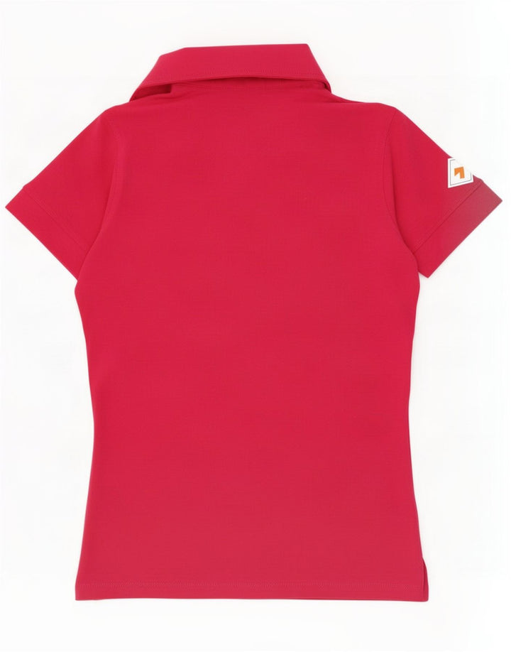 Slam Damen Poloshirt UK 10 Small Pink
