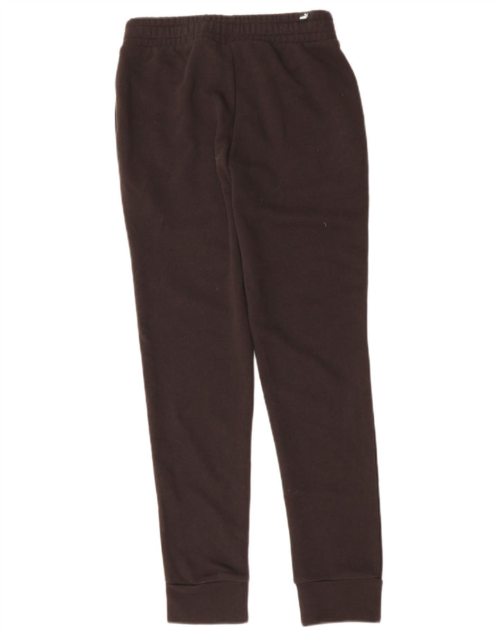 PUMA Damen Trainingshose Jogger UK 6 XS Schwarz Baumwolle