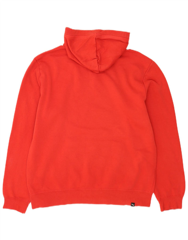 Puma Herren Graphic Hoodie Pullover Große rote Baumwolle