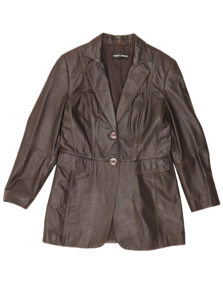 Gerry Weber Damen 2-Knopf-Blazerjacke UK 14 Mittelbraun