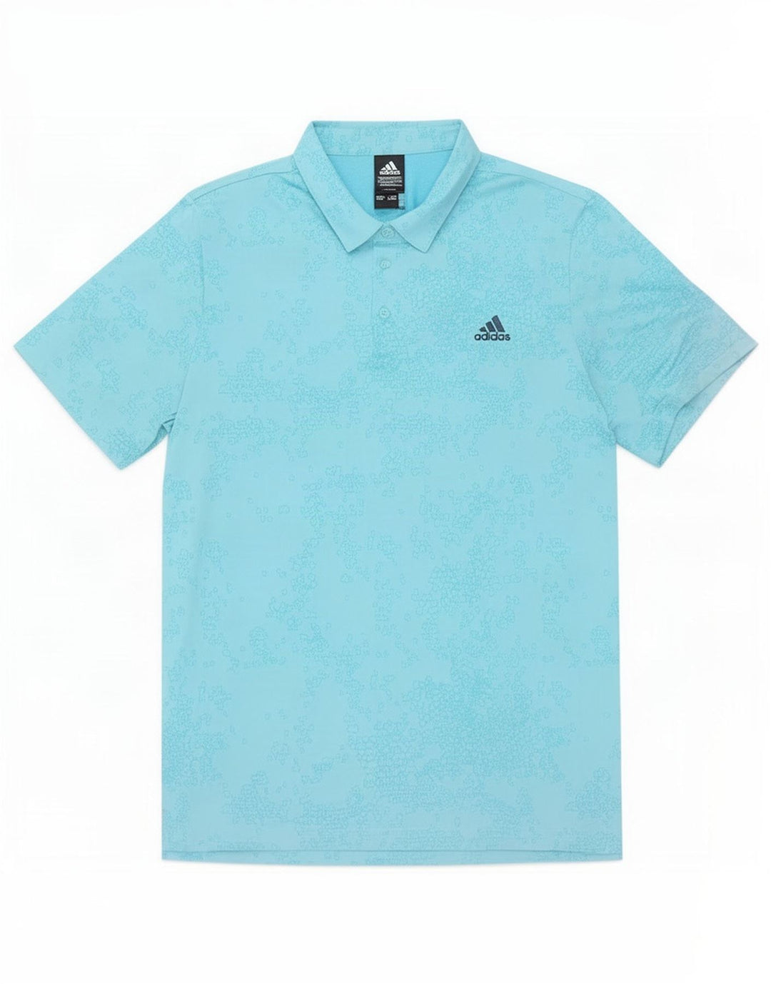 Adidas Herren Poloshirt XL Blau Geometrisch Polyester