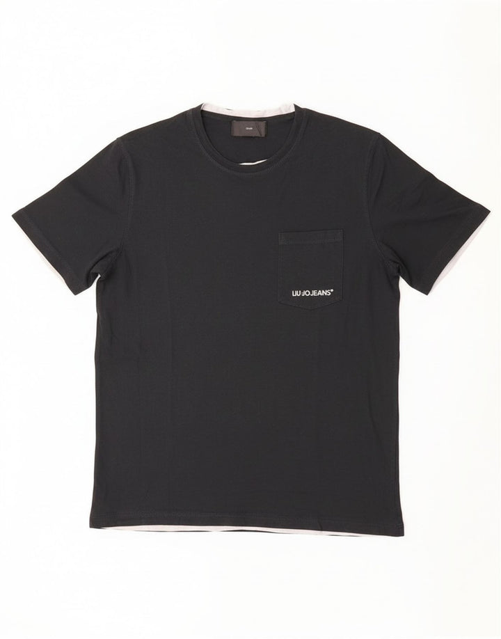 Liu Jo Herren T-Shirt Top Medium Schwarz
