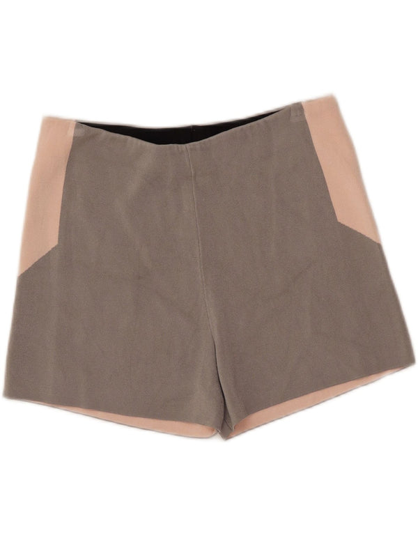 Benetton Damen-Freizeitshorts W30 Mittelgrauer Farbblock