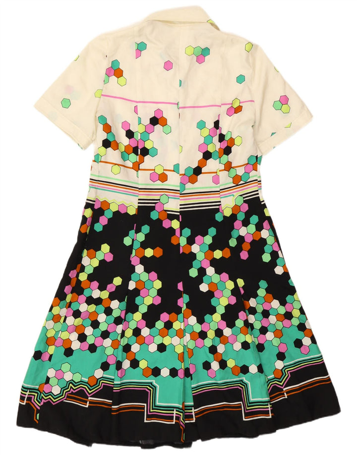 Roslein Damen A-Linien-Kleid UK 12 Medium Mehrfarbig Geometrisch