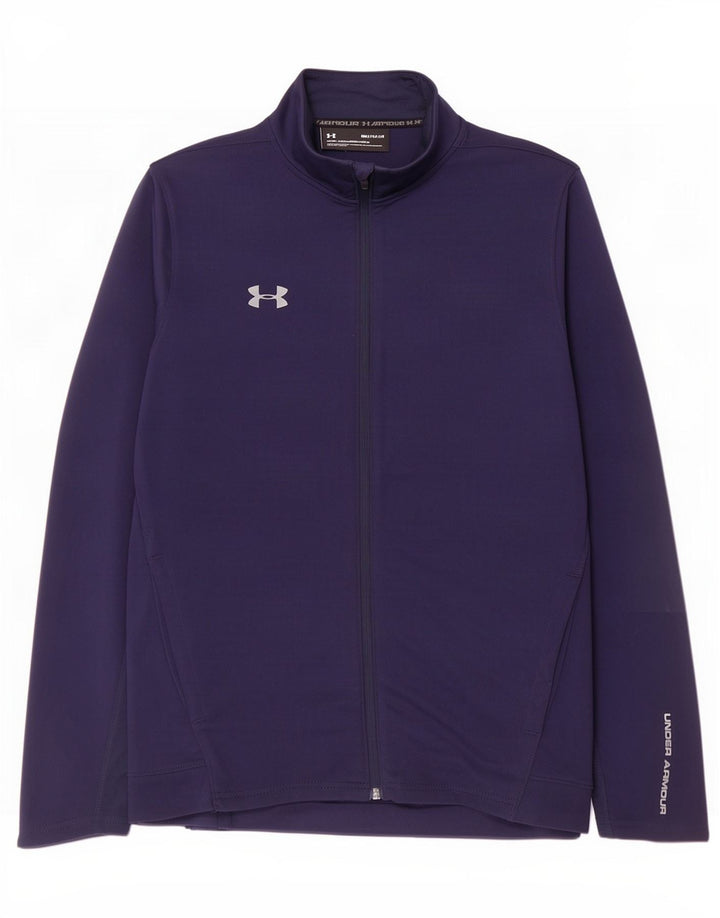 Under Armour Herren-Trainingsanzugoberteil mit Grafik, mittleres Marineblau, Polyester