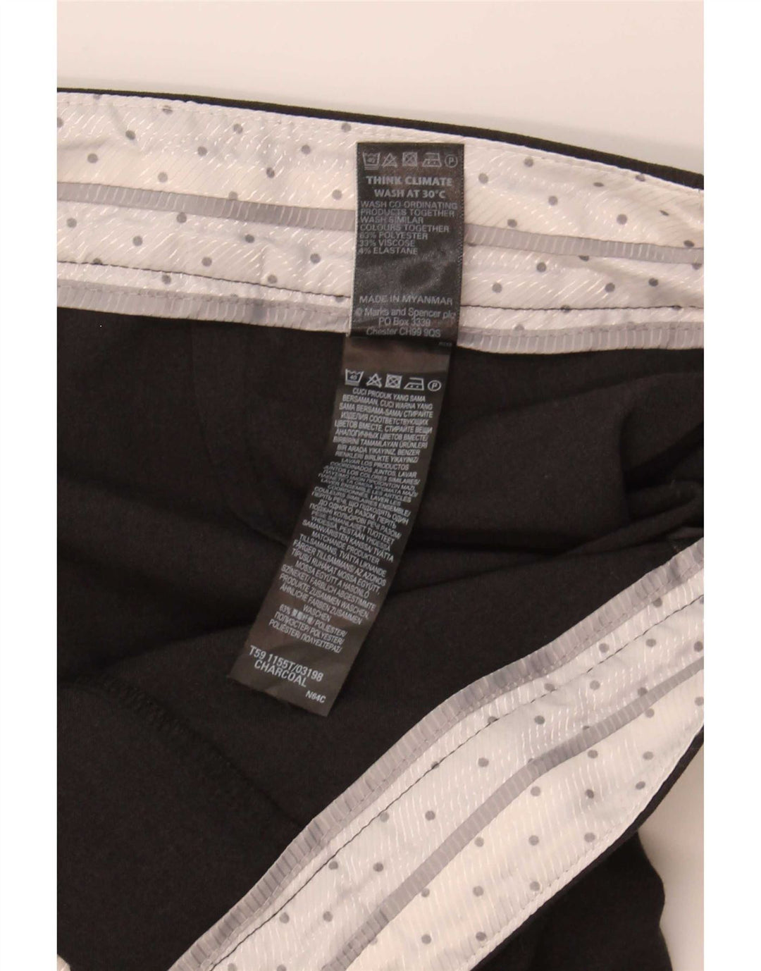 Gerade Freizeithose für Damen von Marks & Spencer, W34, L29, Grau, Polyester