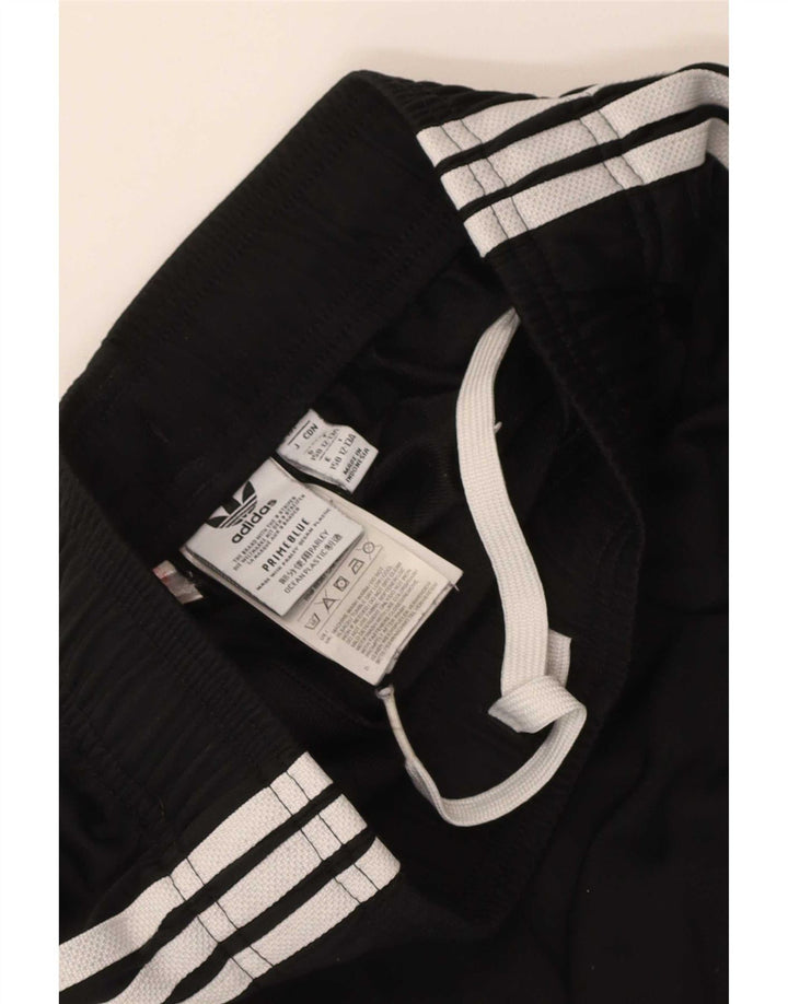 Adidas Jungen-Trainingshose, Jogginghose, 12–13 Jahre, schwarzes Polyester