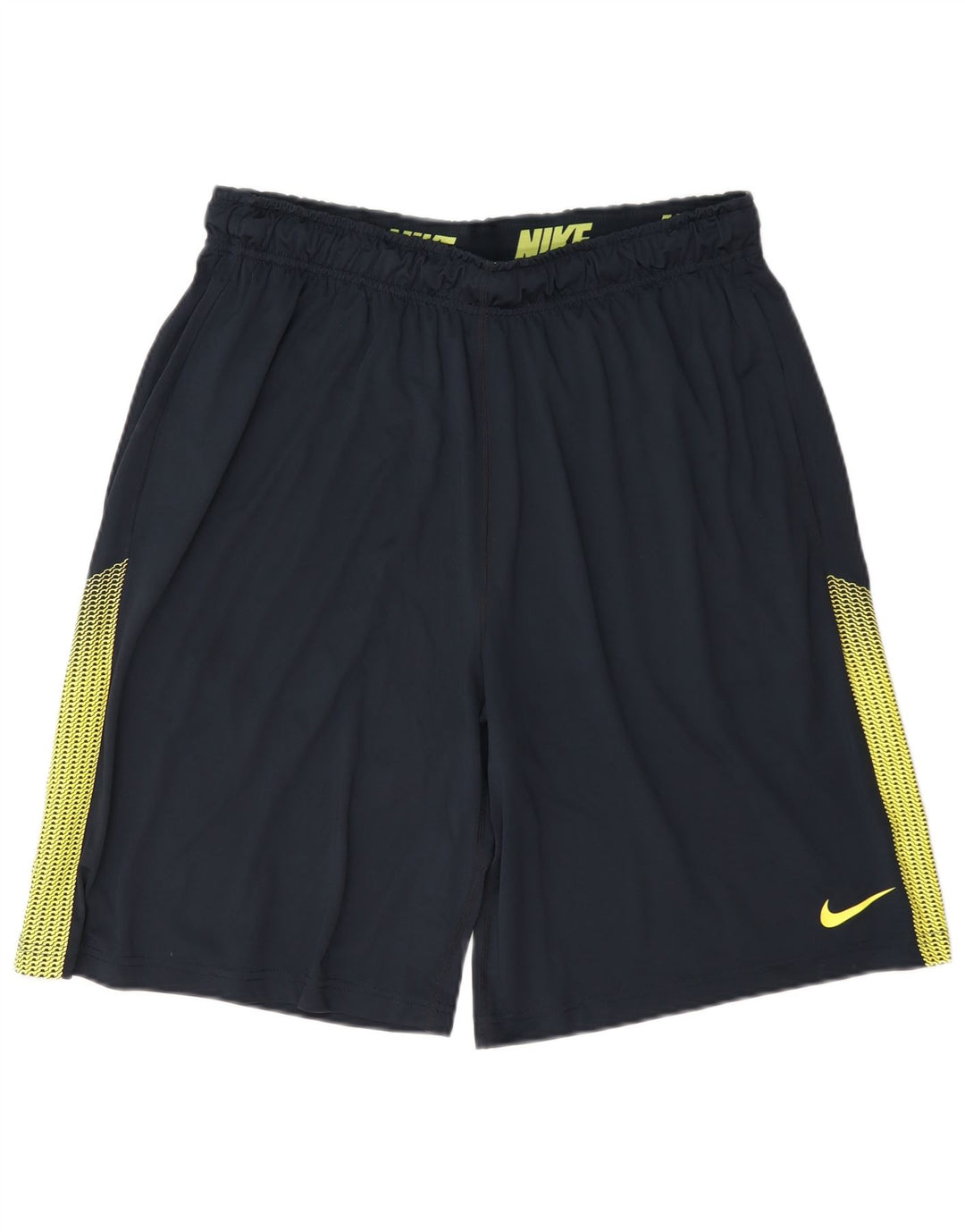 Nike Herren Dri Fit Sportshorts, groß, marineblaues Farbblock-Polyester