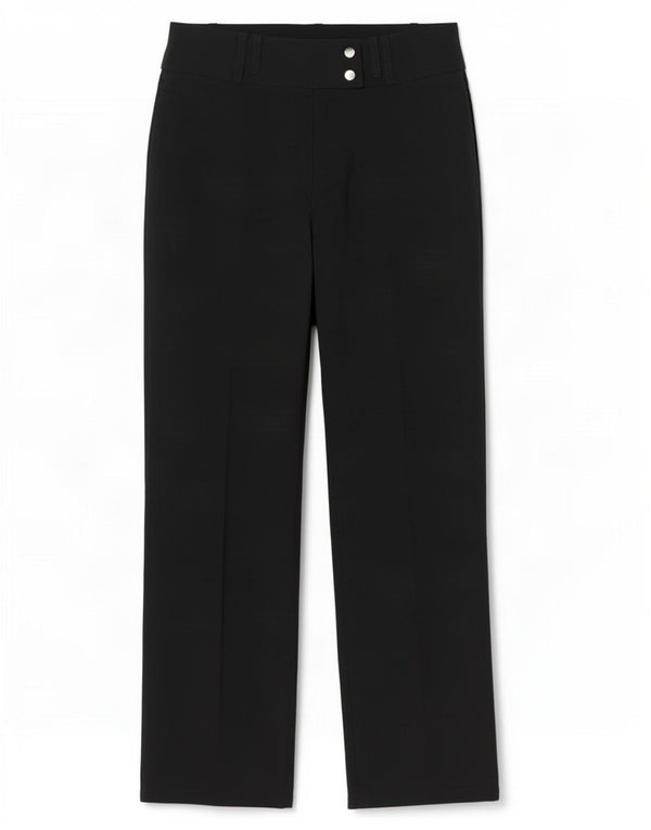 Marks & Spencer Damen Bootcut Chinohose UK 12 Medium W29 L28 Schwarz