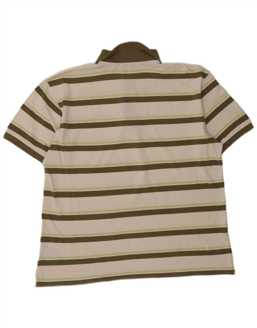 Kappa Herren Poloshirt 3XL weiß gestreift aus Baumwolle