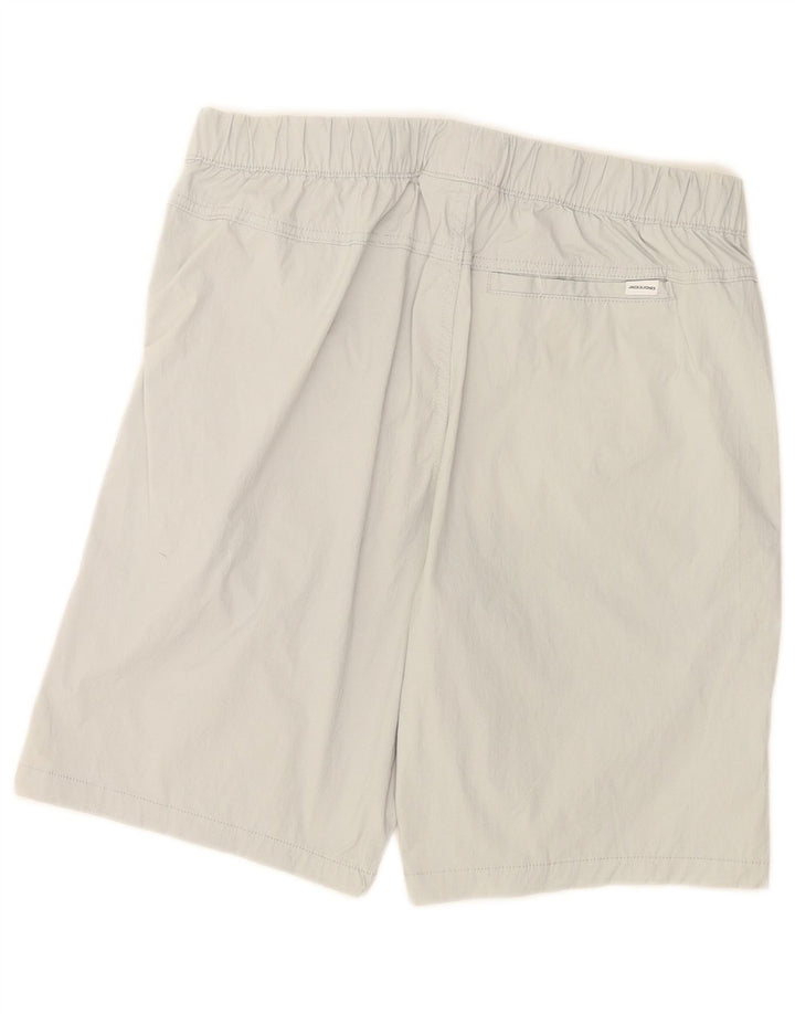 Jack & Jones Herren-Chinoshorts, Größe L, W34, graues Nylon