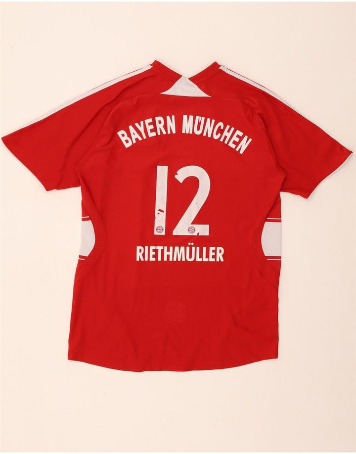 ADIDAS Jungen FC Bayern München T-Shirt mit Grafik, 15–16 Jahre, rot gestreift