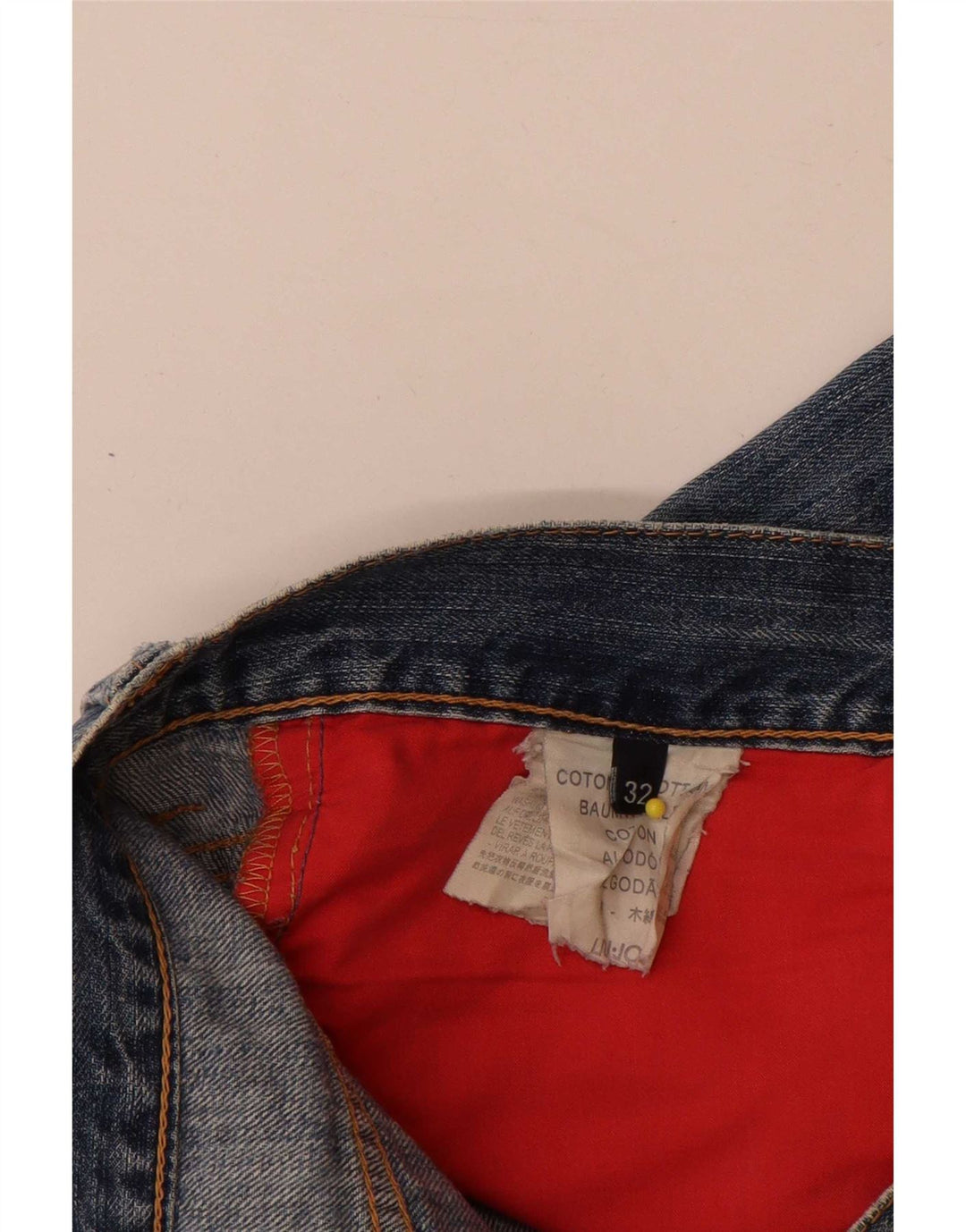 Liu Jo Herren-Jeansshorts im Distressed-Look, W32, mittelblaue Baumwolle