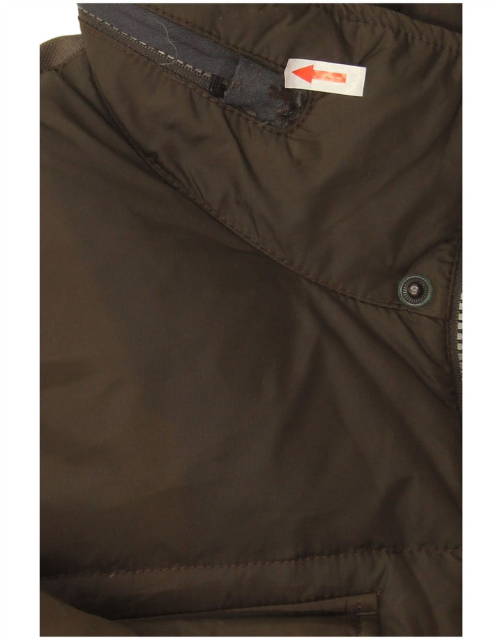 Geox Herren-Jacke mit Kapuze, gepolstert, UK 42, XL, Khaki, Polyamid
