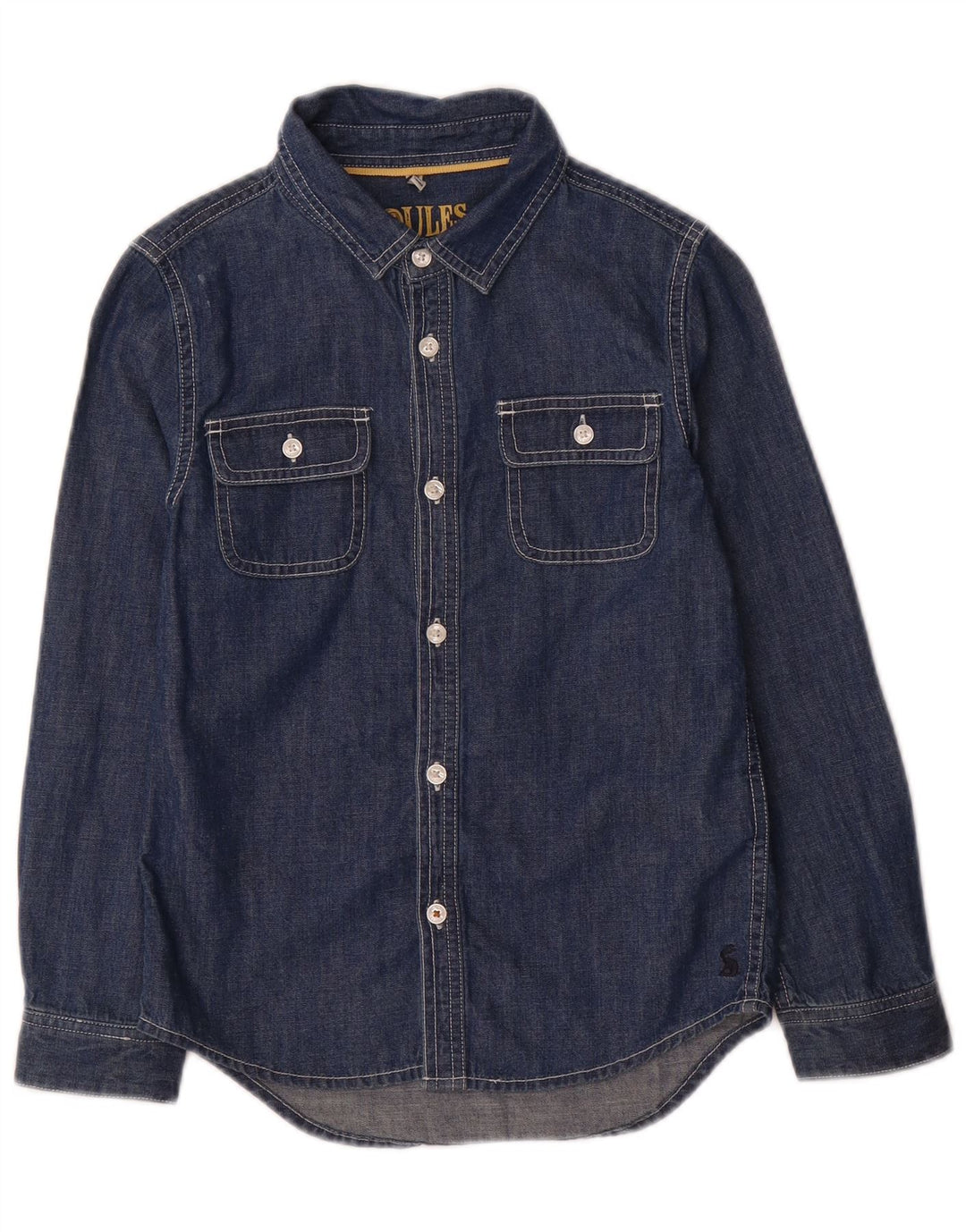 Joules Jeanshemd für Jungen, 7–8 Jahre, marineblaue Baumwolle