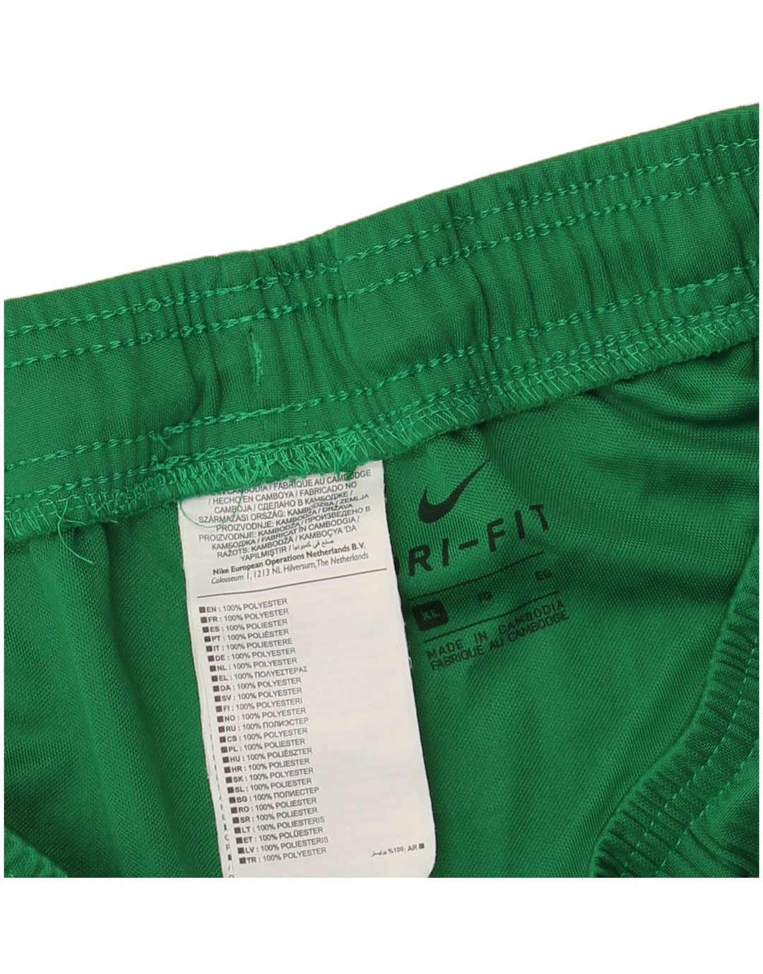 NIKE Herren Sportshorts XL Grün Polyester