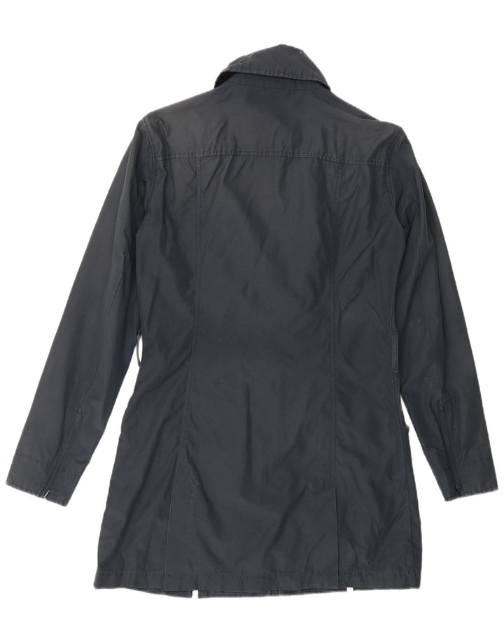 WOOLRICH Damen Trenchcoat UK 14 Medium Schwarz
