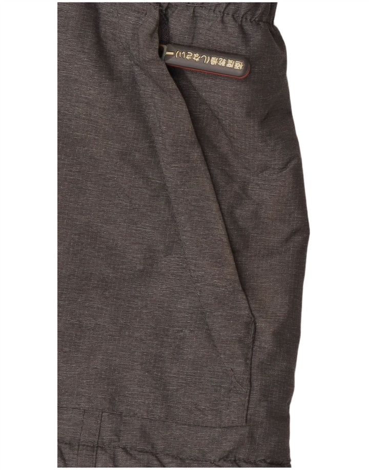 Superdry Damen-Windbreakerjacke mit Kapuze, UK 16, Größe L, graues Nylon