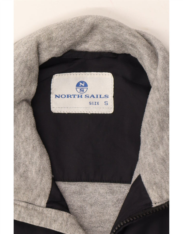 NORTH SAILS Mens Bomber Jacket UK 36 Small Black Polyamide Vintage North Sails and Second-Hand North Sails from Messina Hembry 