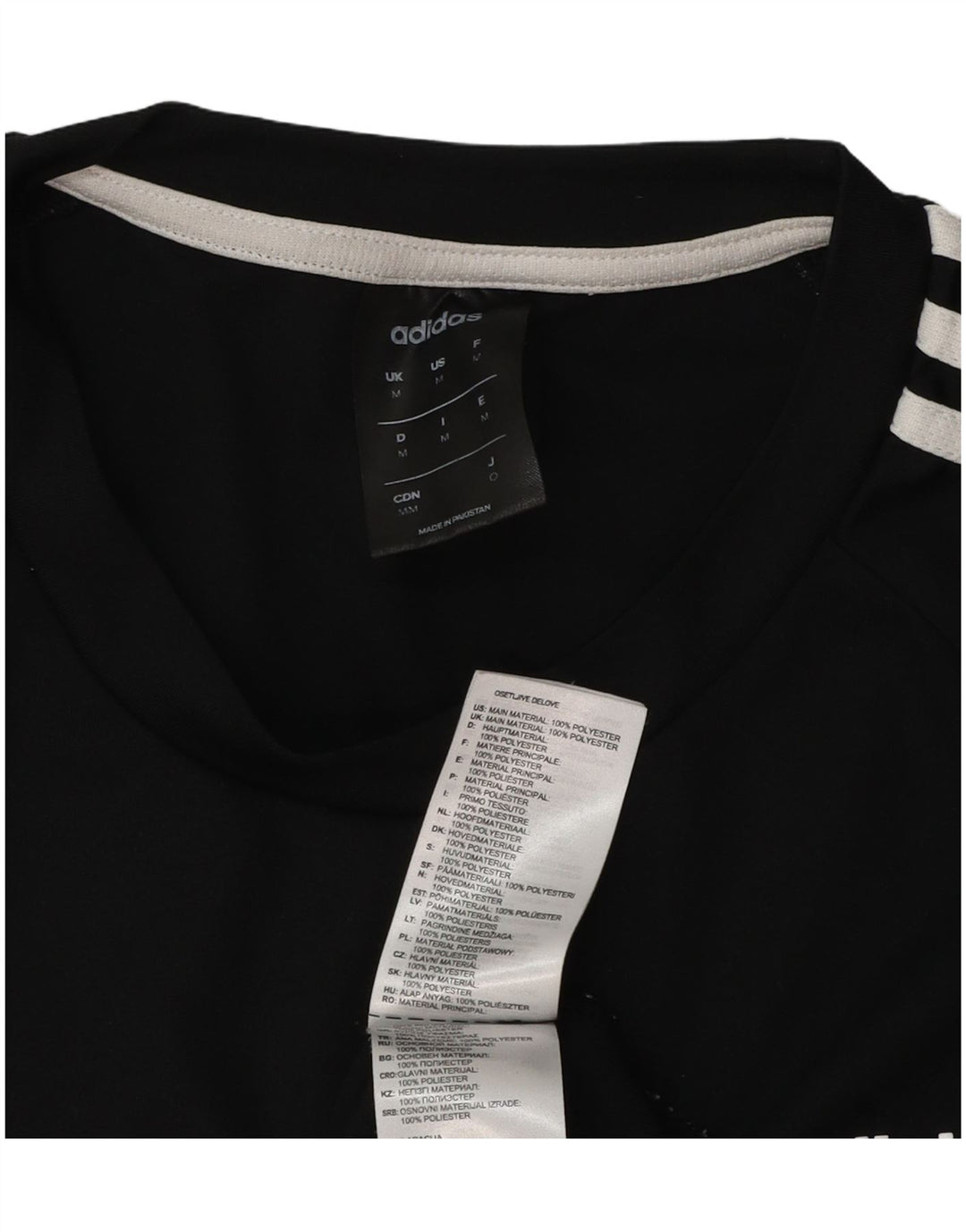 Adidas Herren Climalite T-Shirt Top Medium Schwarz Polyester