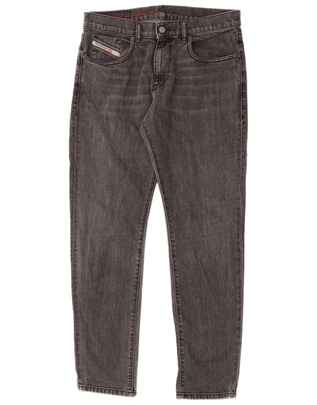 Diesel Herren Thanaz Slim Jeans W30 L30 Graue Baumwolle