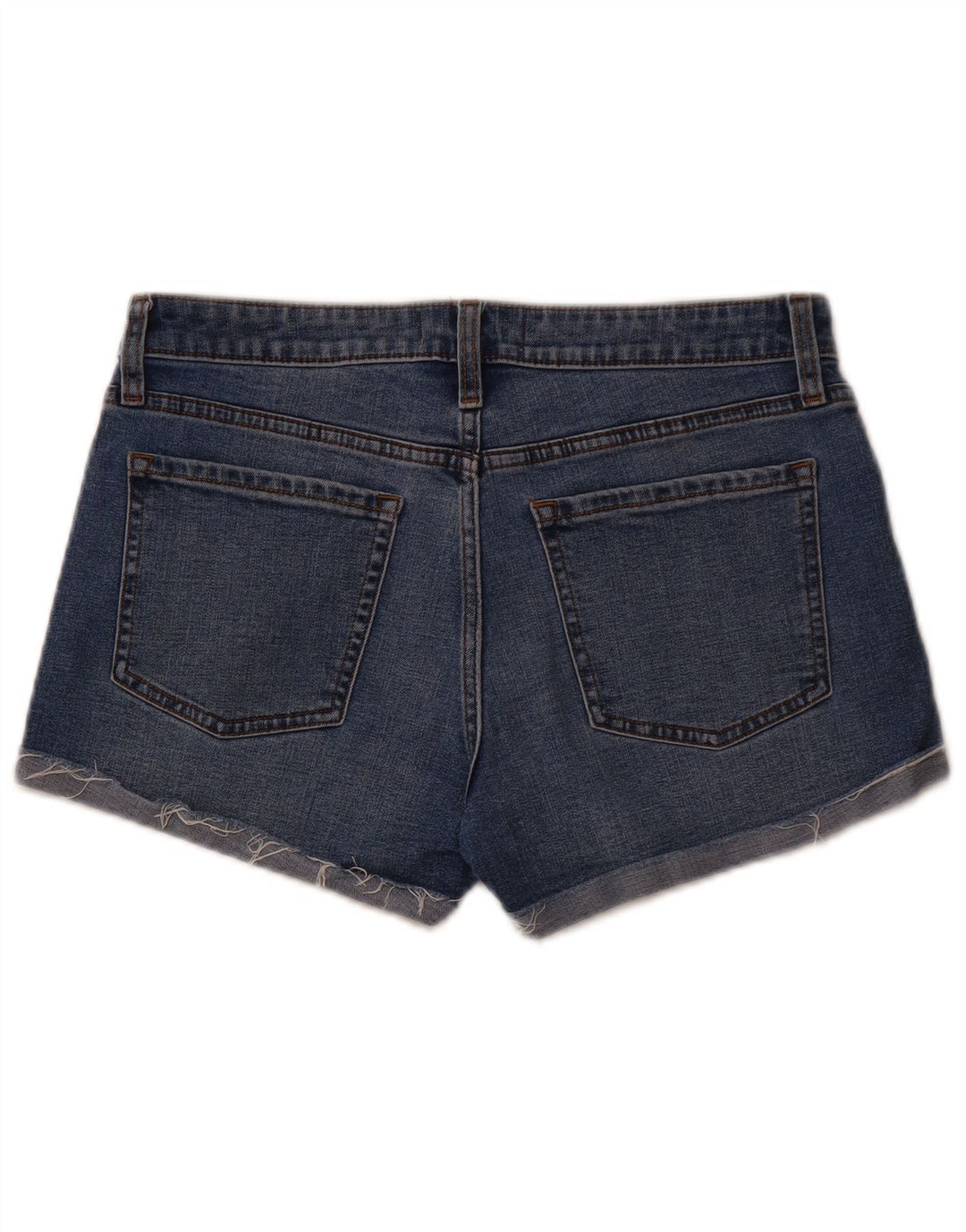 ABERCROMBIE & FITCH Damen-Jeansshorts mit mittelhohem Bund, US 8, Mittel W29, Blau