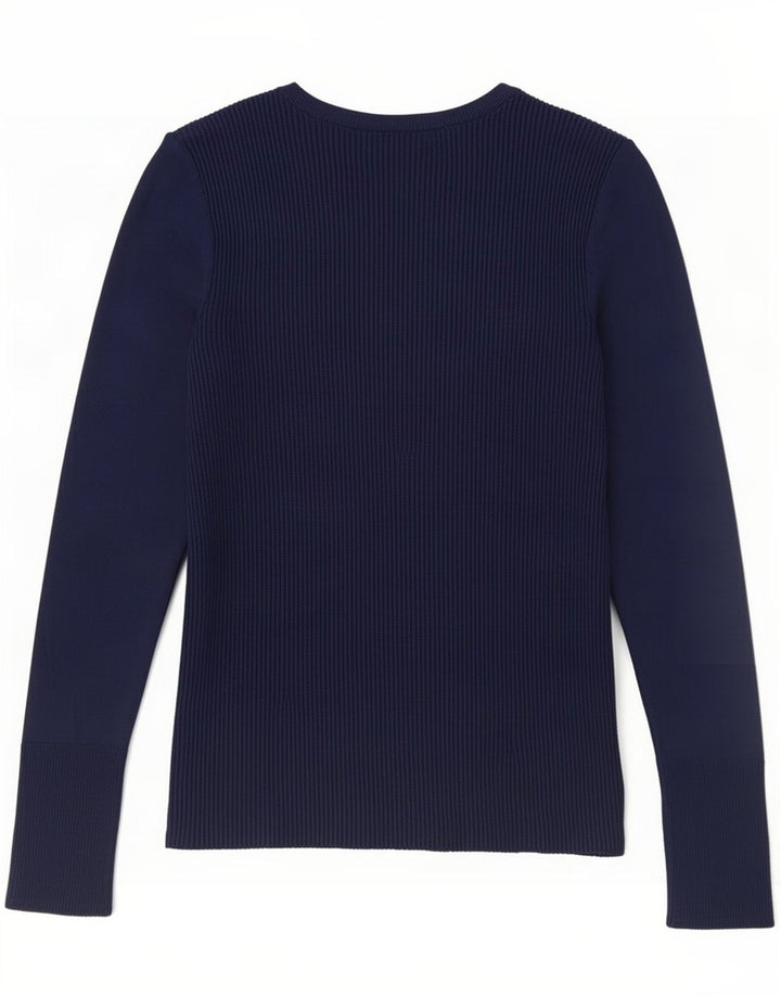 Zara Damen Top Langarm UK 14 Large Blau