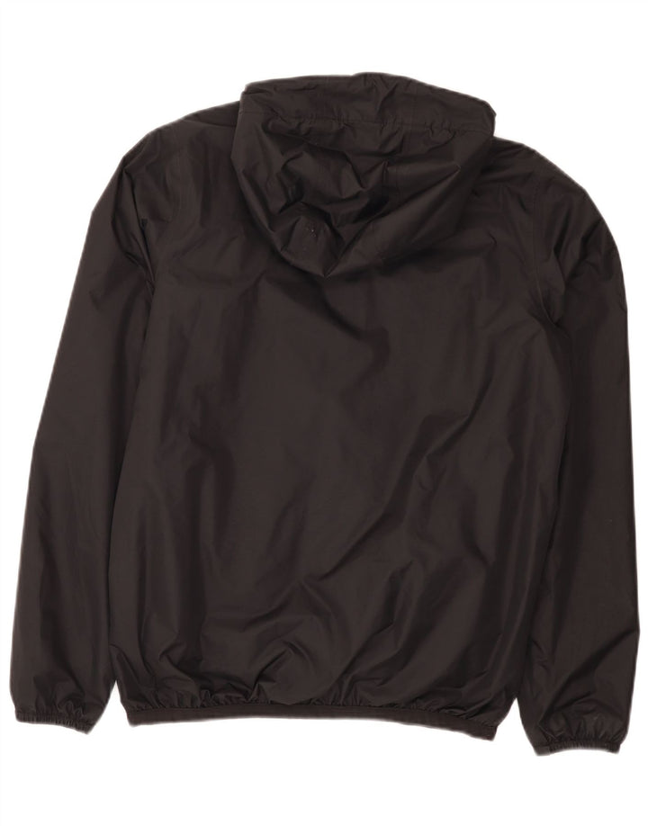 K-Way Damen-Regenjacke mit Kapuze, übergroß, Gr. 10, Größe S, Schwarz, Polyamid