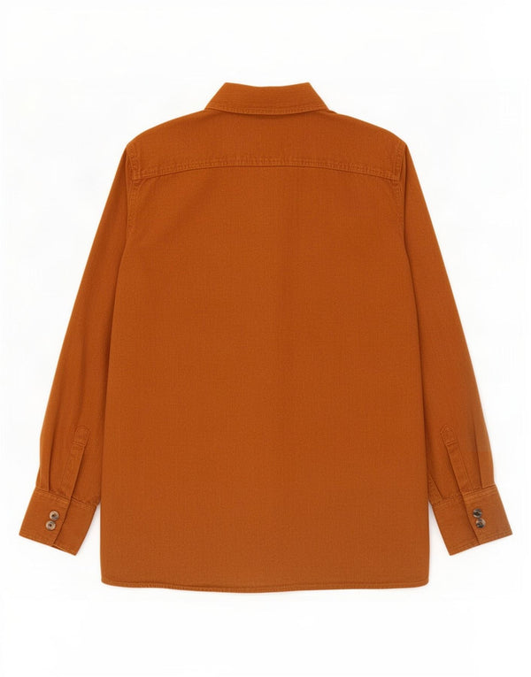 Zara Damen Cordhemd UK 10 Small Braune Baumwolle