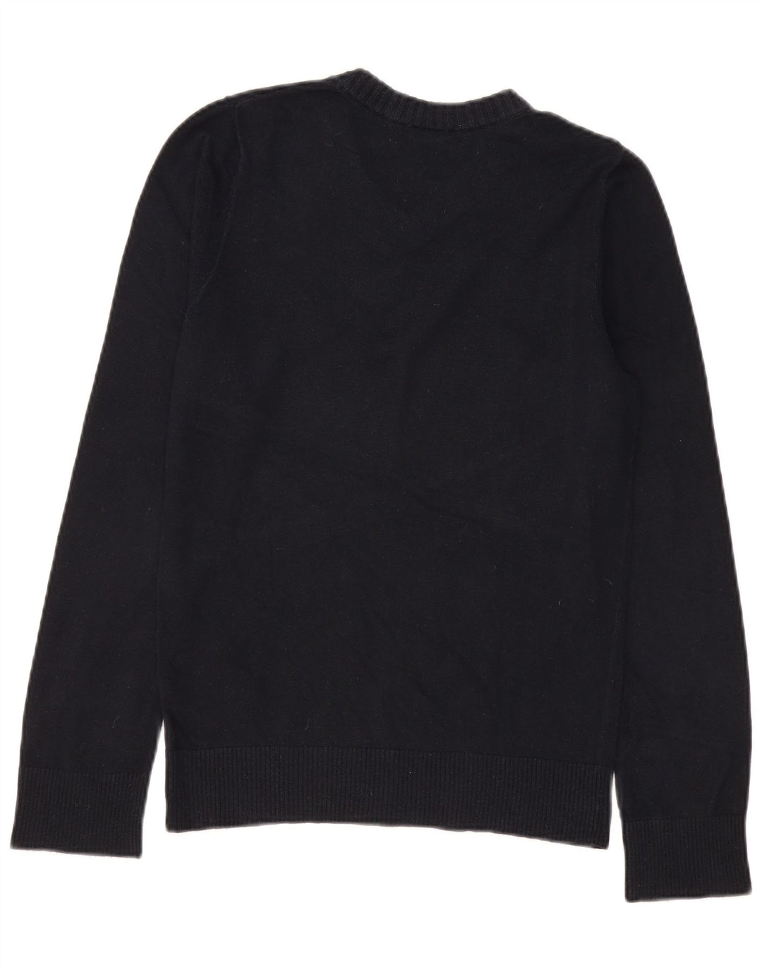Hollister Herren-Pullover mit V-Ausschnitt aus mittelblauer Baumwolle