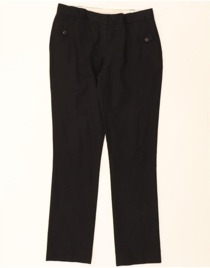 MASSIMO DUTTI Womens Slim Chino Trousers EU 40 Medium W30 L31 Black Cotton Vintage Massimo Dutti and Second-Hand Massimo Dutti from Messina Hembry 