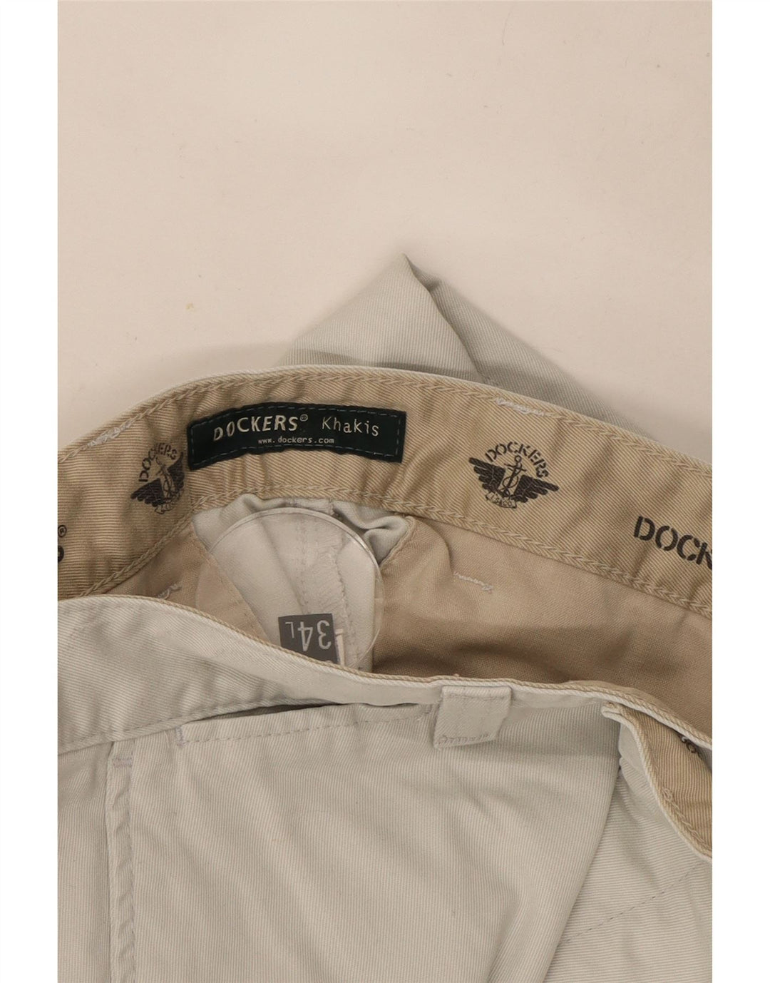 Dockers Herren Khakis Straight Chino Hose W32 L34 Grau
