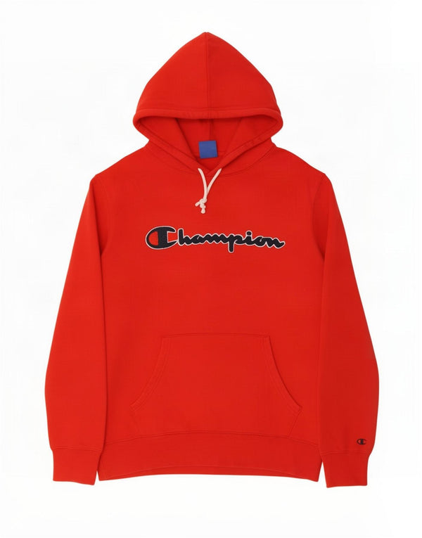 Champion Herren Grafik-Hoodie-Pullover XL aus roter Baumwolle