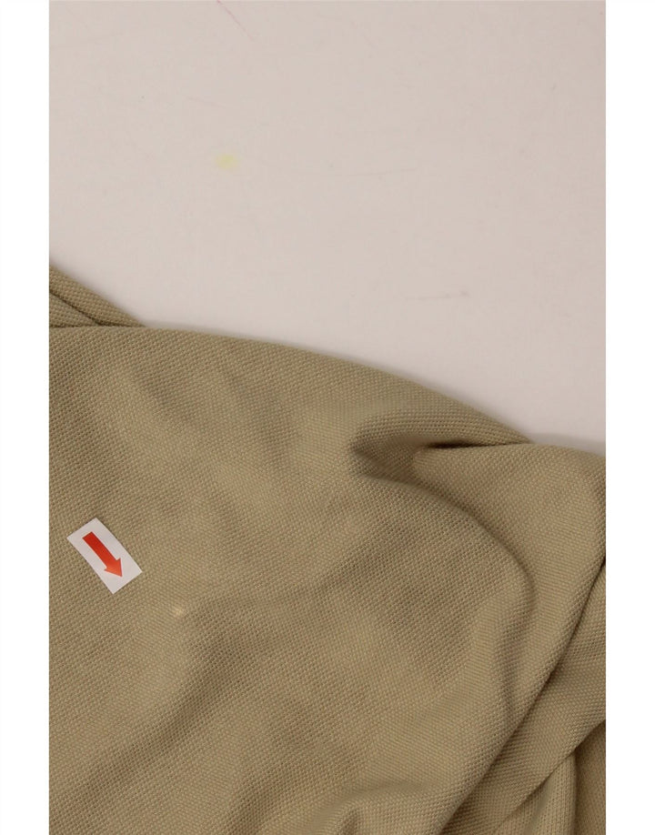 TRUSSARDI Mens Polo Shirt Medium Beige Cotton Vintage Trussardi and Second-Hand Trussardi from Messina Hembry 