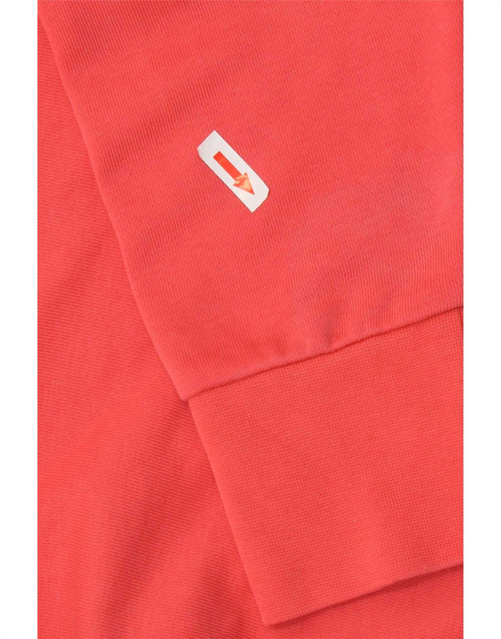 Nike Damen Dri Fit Crop Graphic Sweatshirt Pullover UK 14 Mittelrosa