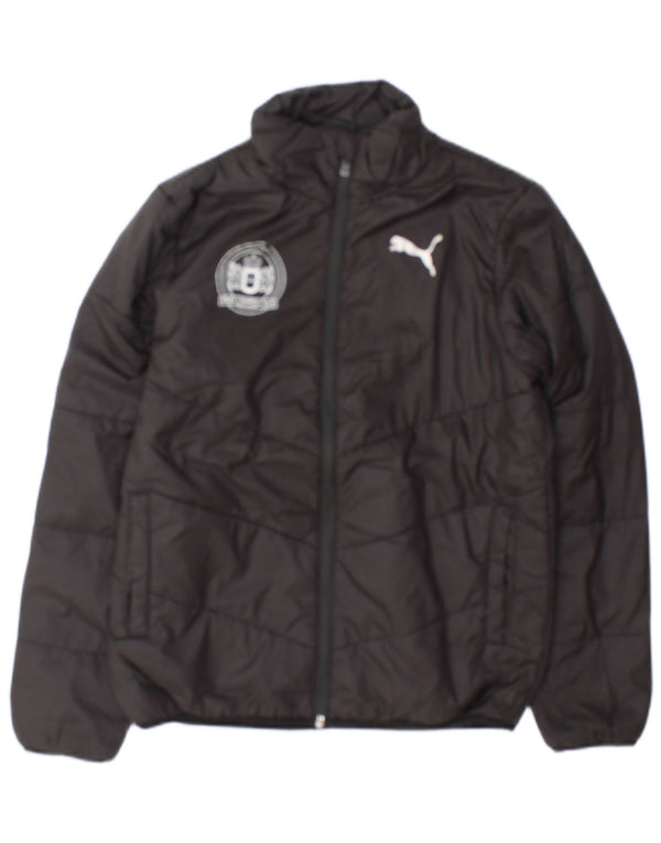Puma Boys Graphic Wattierte Jacke 11-12 Jahre Schwarzes Polyester