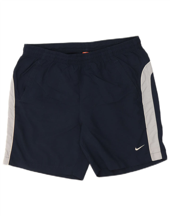 Nike Herren-Badeshorts, Mittelgroßes marineblaues Colourblock-Polyester