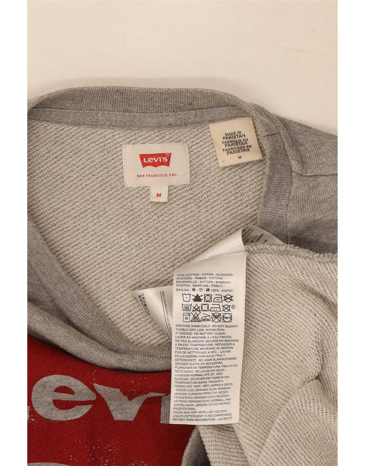 Levi's Herren-Sweatshirt mit Grafik, mittelgraue Baumwolle