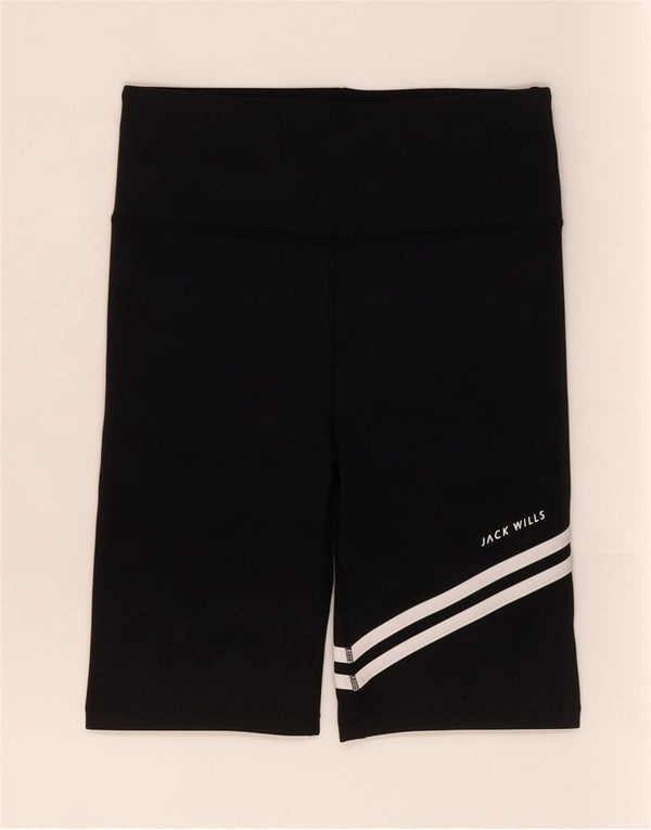 Jack Wills Damen Sportshorts UK 6 XS Schwarz Colourblock Polyamid