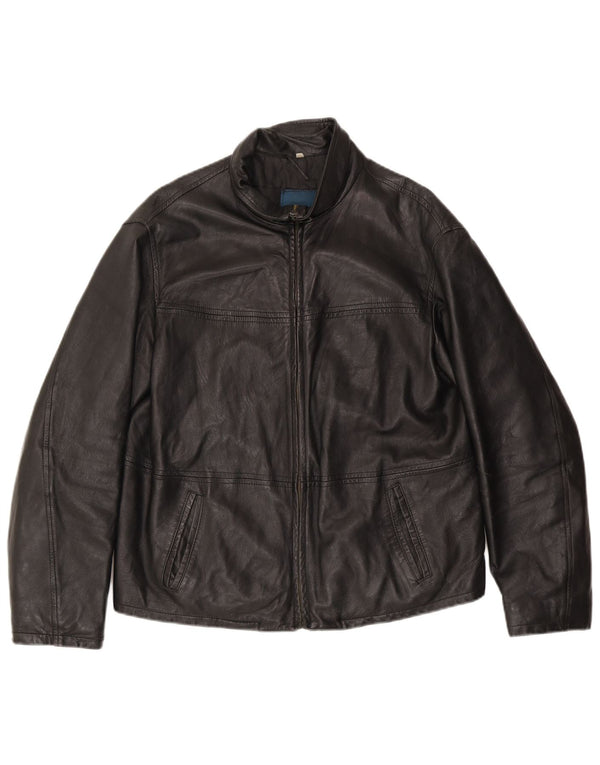 Vintage Herren Lederjacke UK 38 Medium Schwarz