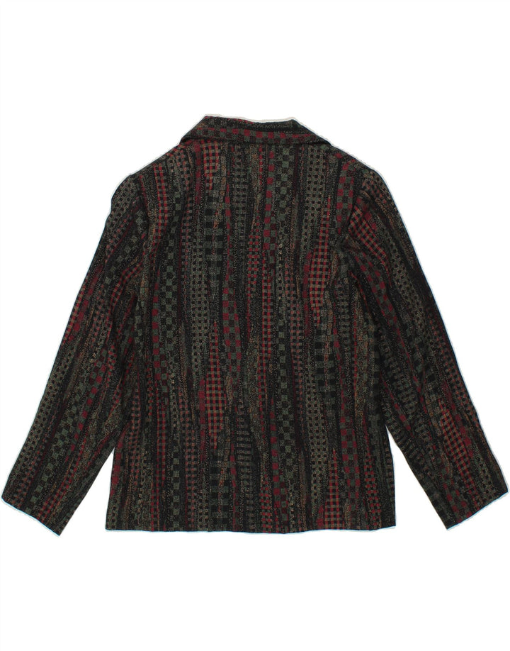 VINTAGE Womens Abstract Pattern Shirt Blouse UK 14 Large Multicoloured Vintage Vintage and Second-Hand Vintage from Messina Hembry 