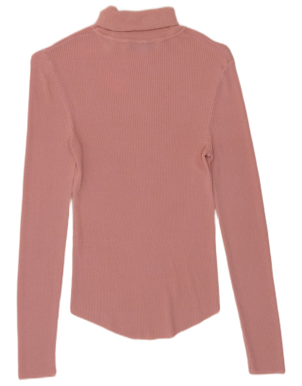 Zara Damen Top Langarm UK 8 Small Pink