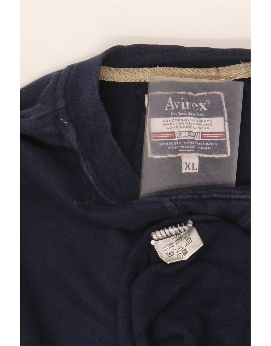 Avirex Herren Sweatshirt Pullover XL Marineblau Baumwolle