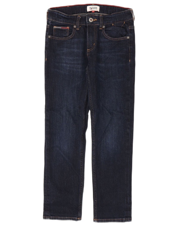 Tommy Hilfiger Straight Jeans für Jungen, 9–10 Jahre, W26 L25, marineblaue Baumwolle
