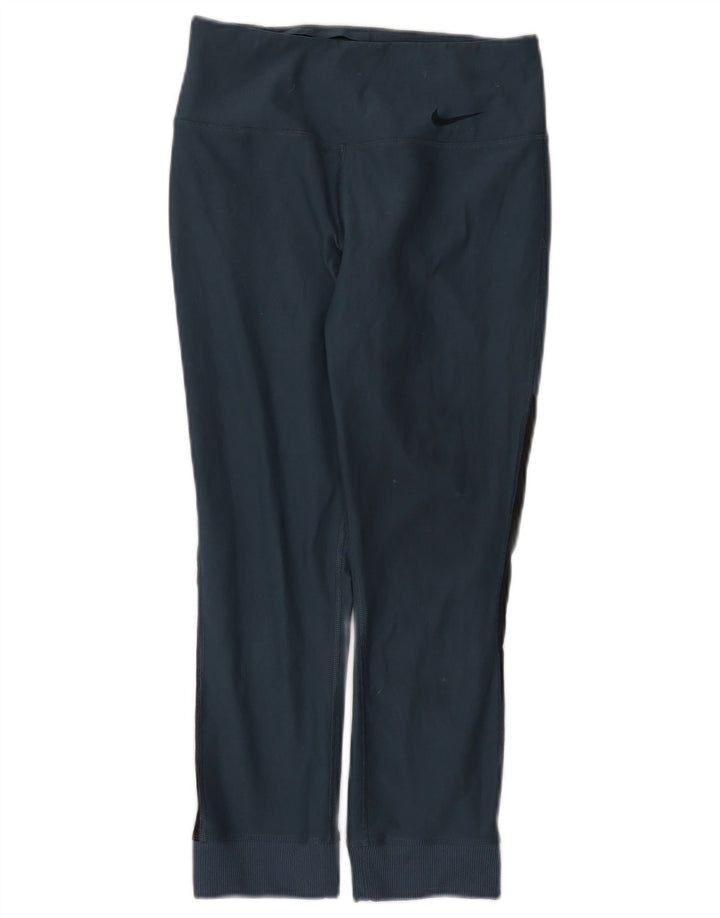 Nike Damen Dri Fit Leggings UK 4 XS Marineblau Polyester