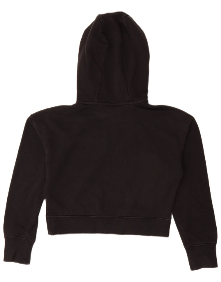 NIKE Crop Graphic Hoodie-Pullover für Mädchen, 12–13 Jahre, Größe L, Schwarz, Baumwolle