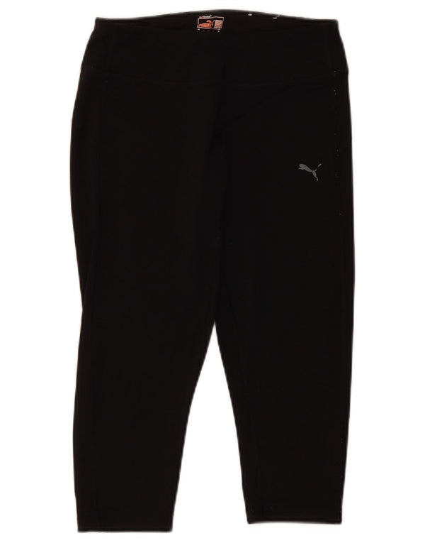 Puma Damen Capri-Leggings UK 12 Medium Schwarz