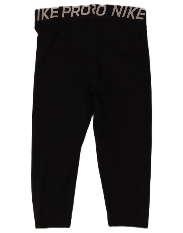 Nike Damen Dri Fit Capri Leggings UK 18 XL Schwarz Polyester