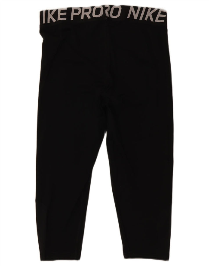 Nike Damen Dri Fit Capri Leggings UK 18 XL Schwarz Polyester